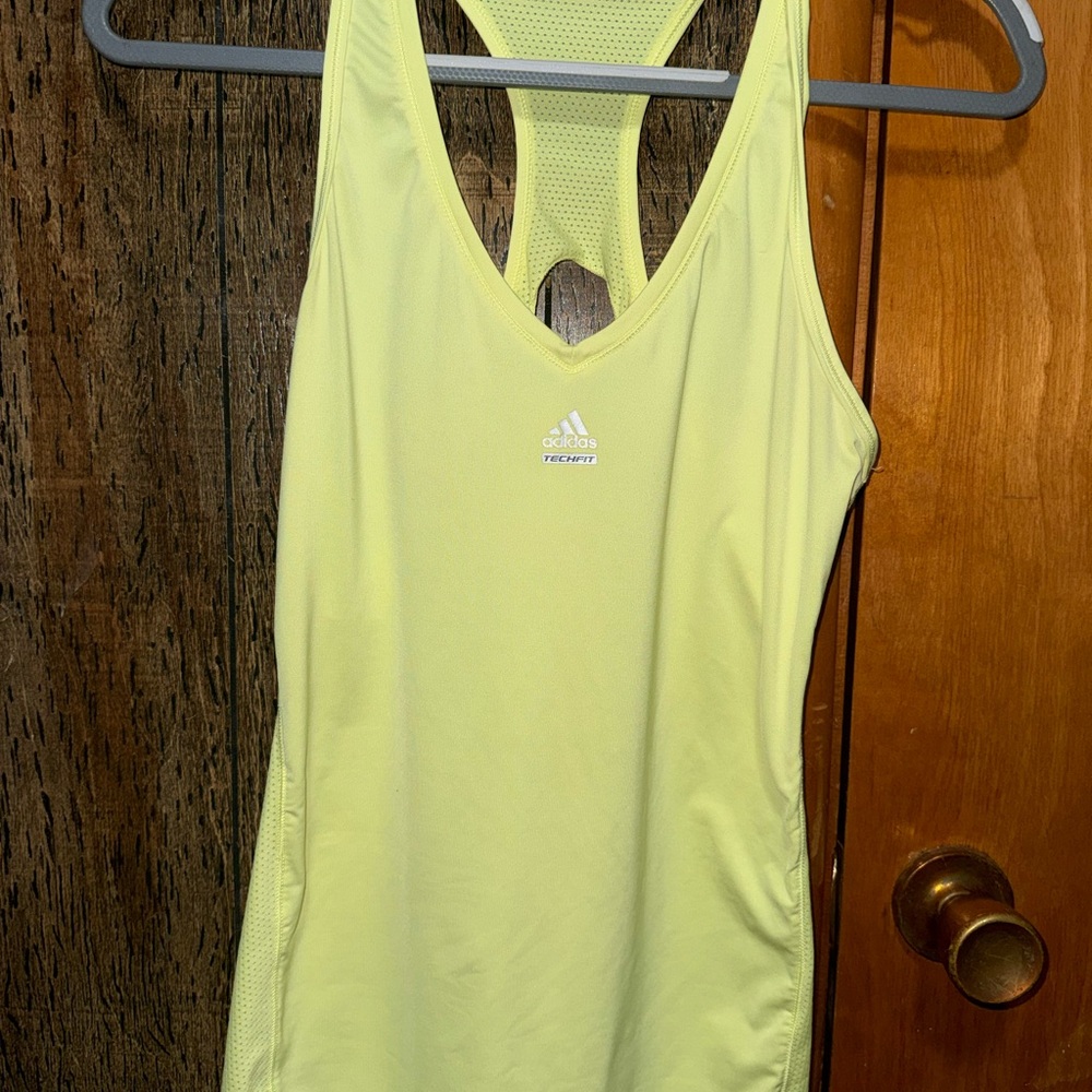 Adidas Women's Bright Yellow Tank Top